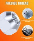 Close-up of Heavy Duty Wheel Stud Kit For Trailer Axles 2000 LB To 3500 LB 10 Pack With 1/2-20 UNF Thread showing precise threading