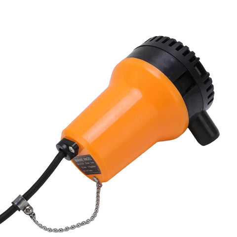 Heavy Duty Submersible Sump Pump Battle Ready Workhorse Delivering Slick 1110 GPH Turbo Water Transfer With Durable Copper Motor close-up view.