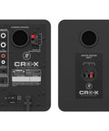 Rear view of CR X Series 3.5 Inch Multimedia Studio Monitors Pair showing flexible inputs and speaker connections.