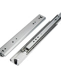 Beefy Heavy Duty Drawer Slides With Lock, 3 Fold Full Extension Ball Bearing Rails, Stainless Steel Side Mounted Track, 650mm Leng
