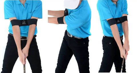 Golf Swing Trainer Arm Band For One Piece Takeaway Keeps Arms And Body In Sync, Easy Swing Practice Tool For Driving Range And On Course