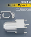Compact 6W 110V AC Gear Reducer Motor With Speed Controller, Low RPM 15 RPM, High Torque Built Tough with mounting bracket.