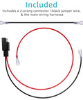 24V Battery Harness Kit With 2Pin SAE Connector For Electric Bikes shown with wiring components