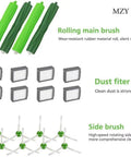 Roomba Replacement Kit For I7 I7 Plus I2 I3 I4 I6 I8 J7 E5 E6 E7 Series Vacuums With Two Rubber Brush Sets Eight HEPA Filters And Eight Side Brushes Easy To Install High Quality Spare Parts