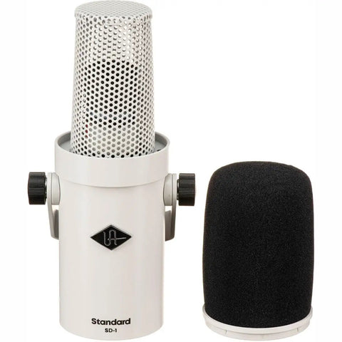 SD-1 Standard Dynamic Microphone For Studio Vocals And Instruments White Finish Cardioid Pickup with removable windscreen