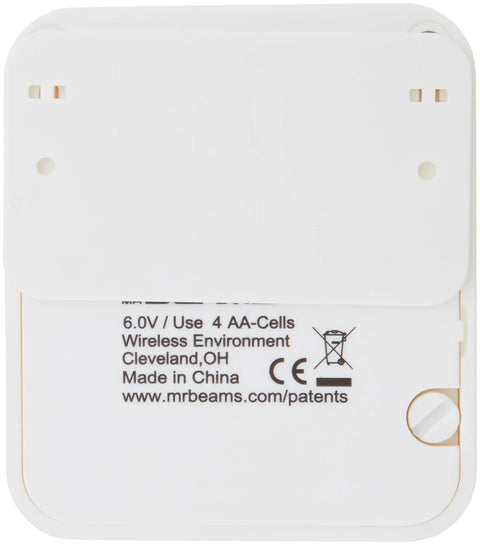 Back view of Stick Anywhere Motion Sensing LED Night Light AA Battery Powered Auto On In Darkness Cordless Weatherproof Bright White