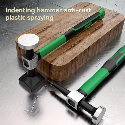 Three Piece Auto Body Hammer Set for Dent Repair and Sheet Metal Shaping with Flat Face and Pointed Pick Hammers