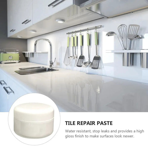 Tile Repair Kit Quick Drying Epoxy Glue For Ceramic Tiles And Porcelain Enamel, Two-Component Repair Paste With Curing Agent