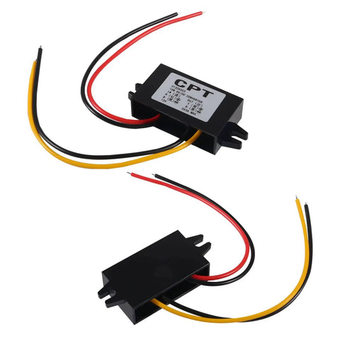 12V To 5V Buck Converter Module For Cars Beefy 3A DC-DC Regulator 15W Output High Efficiency Up To 96 Percent With Wire Interface