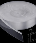 108 Inch Silicone Shower Door Seal Strip Bottom Sweep For Swing Glass Doors Waterproof Replacement For Home Bathroom Clear Style Keeps Water In And Stops Leaks No Leak Seal