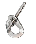Heavy Duty Stainless Steel Climbing Bolt Hangers, UIAA Certified Rock Anchor Gear, M12 Mounting Plates For Rappelling, single anchor detail.