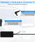 15V Hand Drill Charger Power Supply alloy connector and copper wire details, compatible with Black and Decker drills, 100V-240V input