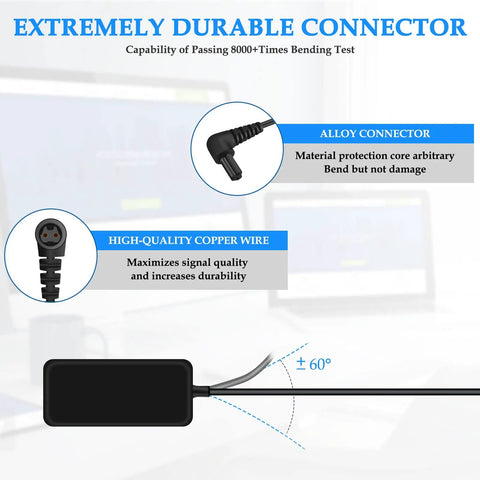 15V Hand Drill Charger Power Supply alloy connector and copper wire details, compatible with Black and Decker drills, 100V-240V input