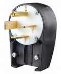 Heavy Duty 50 Amp 250 Volt Nema L15 50P Three Phase Grounded Power Plug Featuring Adjustable Tilt Head and lockdown screw terminals