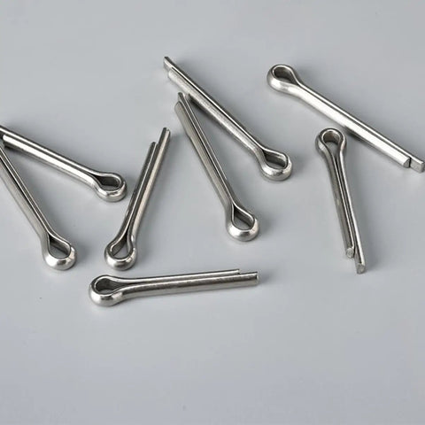 150 Piece Stainless Steel Spring Pin Kit For Mechanical Hitches And Dowels Smooth Surface Durable Split Pins Quick Lock Nut And Bolt Anti Loosening Fasteners For Tough DIY Projects, stainless steel cotter pins