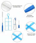 4-Piece Hydration Bladder Cleaning Brush Set For Water Reservoirs And Drinking Tubes Durable PP Plastic Cleaning Tools with nylon bristles and ergonomic grips.