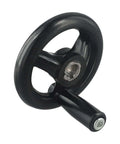 Heavy Duty 3 Spoke Hand Wheel With Revolving Handles For Milling Machines Lathe Grinders Plastic Industrial Handwheel 12x100mm