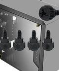 6-32 Aluminum Thumb Screws for Computer Case with Easy Grip Textured Head shown installed on a PC case