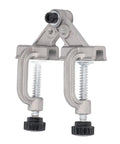 Heavy Duty Adjustable Pipe Alignment Clamp Made From Strong Aluminum Die Casting For Welding And Furniture Construction 10 To 180 Degree Swing, close-up view.