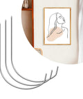 40 Pack Picture Hangers Super Hooks For Drywall No Tools Needed Holds Up To 100 Lbs Silver Finish with art frame display