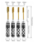 Four Piece Hex Nut Wrench And Socket Tool Kit For RC Models Durable Steel Construction With 4.0 5.5 7 And 8mm Wrenches