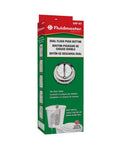 Packaging of Genuine Dual Flush Valve Replacement Button For 3 Inch Toilets with chrome finish button
