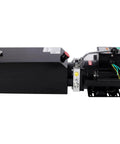 Heavy Duty Hydraulic Power Unit For Car Lifts, 220V AC Single Phase With 10 Quart Oil Reservoir, side view showing motor and tank.