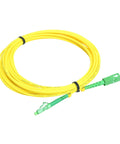 LC APC To SC APC Single Mode Fiber Optic Patch Cord Simplex 9/125 OS1 1310nm 1550nm Low Smoke Zero Halogen LSZH