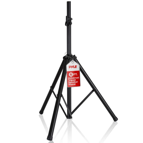 Universal Speaker Stand Tripod With Heavy Duty Build Adjustable Height From 40 To 71 Inches 35mm Insert Easy Mobility