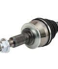 Heavy Duty Front Cv Axle Shaft Assembly Set With Driver And Passenger Neoprene Boots Oe Spec showing detailed axle joint and boot.