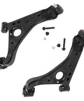 8Pc Front End Suspension Kit For 2013 To 2022 Chevy Trax With Hydraulic Steering Includes 2 Front Lower Control Arms With Ball Joint Assemblies 2 Front Outer Tie Rods 2 Front Inner Tie Rod Ends And 2 Front Sway Bar Links Plug And Play, black control arms