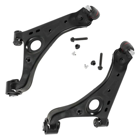 8Pc Front End Suspension Kit For 2013 To 2022 Chevy Trax With Hydraulic Steering Includes 2 Front Lower Control Arms With Ball Joint Assemblies 2 Front Outer Tie Rods 2 Front Inner Tie Rod Ends And 2 Front Sway Bar Links Plug And Play, black control arms