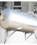 Heavy Duty 30 Gallon Stainless Steel Water Pressure Tank Kit wall mounted in kitchen setup
