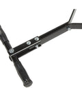 Close-up of the handle of a Lawn Roller 18 Inch Diameter 24 Inch Wide Poly Drum Holds Up To 270 Lbs And 31.1 Inch Working Width For Versatile Push.