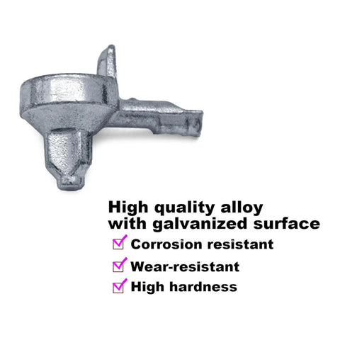Zinc alloy shelf peg from 100 Pack Zinc Alloy Cabinet Shelf Pegs For Easy Install No Tools Needed Replacement Pins For Kitchen Shelves Bookshelves