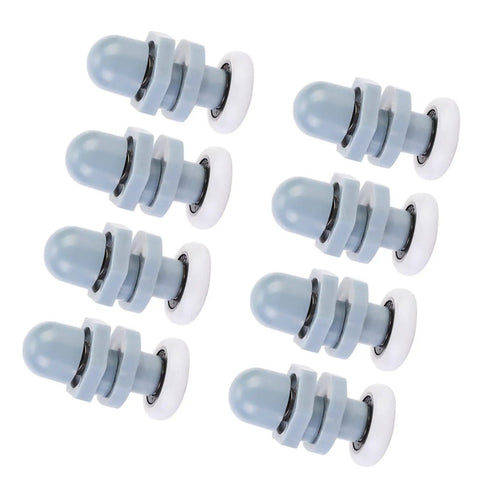 Heavy Duty Sliding Door Rollers That Glide Like Butter Whisper Quiet Swivel Slider Wheels Easy Swap Hardware For Patio Or Bathroom Glass Doors Anti Rattle 20Mm Hub Eight Pack