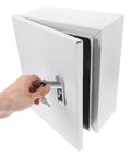 Hand opening Weatherproof Wall Mounted Electrical Enclosure Box 250x300x140mm Thickened Metal Cabinet for outdoor power distribution