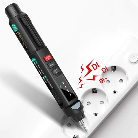 Pen Type Digital Multimeter 6000 Counts AC DC Voltage Tester Pro Grade Non Contact Voltage Meter testing power outlet