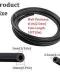 Check Out This Awesome 10 Foot Black Silicone Vacuum Hose For Your Car Or Truck That Stands Up To Crazy Heat And Keeps All Those Engine Vents Sealed Tight So You Dont Have To Worry About Leaking Lines Or Aging Rubber Parts Ever Again While Driving On Any, 10ft black silicone hose 5mm ID 10mm OD