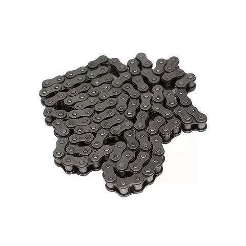 Heavy Duty 05B Reinforced Roller Chain With 2.5 Point Pitch And 8mm Spacing, sturdy carbon steel construction.