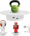 Motorized Rotating Display Stand The Go To For Jewelry, Crafts And Collectibles, 5.9 Inch Diameter Platform with USB ports, holds 11 lbs.