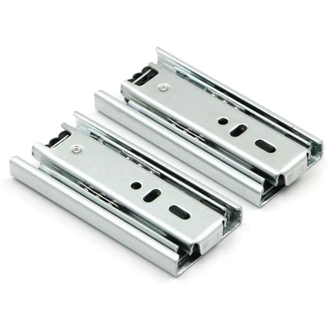 Two Pack Small Drawer Slides 4In 6In 8In Steel Ball Bearing Cabinet Rails With Removable Rails For Mini Drawers Smooth Glide Hardware
