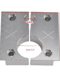 Silver Reservoir Body And Shaft Clamp 803 00 208 for Float X Shock Rebuild Vise, durable steel with precise measurements