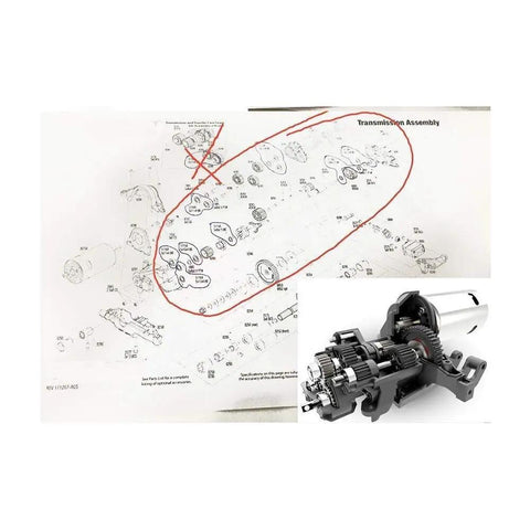 Traxxas TRX4 Bearing Set Ball Bearings for 1 By 10 Scale RC Car Upgrade Chrome 52100 Steel Precision Bearings in assembly view
