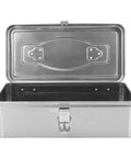 Open Portable Large Capacity Tool Box Organizer Made From Stainless Steel With Durable Handle For Tools And Hardware Storage