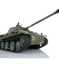 1 16th Scale Panther G RC Tank With Infrared Combat And Hull Recoil, 2 4G Radio, detailed view, plastic version, ready to run