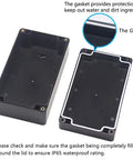Knockout IP65 Waterproof Junction Box Heavy Duty Abs Plastic Enclosure For Outdoor Electronics Built Like A Tank Against Weather Zero Stress Diy Mounts 158 X 90 X 60 Mm showing gasket detail for waterproofing.