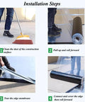Installation steps for Heavy Duty Synthetic Roof Underlayment And Self Adhesive Waterproof Membrane With Thick Silver Foil.
