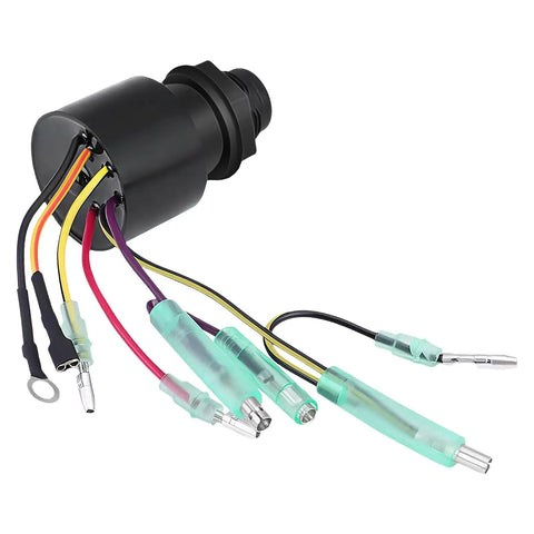 Boat Ignition Switch Replacement For Outboard Motor Control Box With 2 Keys, 3 Position, 6 Wire Connectors