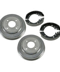Top Tier Rear Brake Shoes For Honda Civic 1992 To 2000 Plus Fit 2007 To 2008 With Drums And Hardware Spring Kit For Serious Stopping Power, rear drum brake shoes and drums set